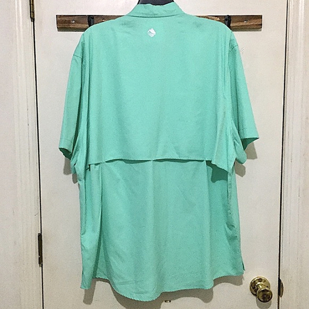 NWT Ocean Coast Advantage Aqua Fleur Shirt (XL) - Picture 6 of 10